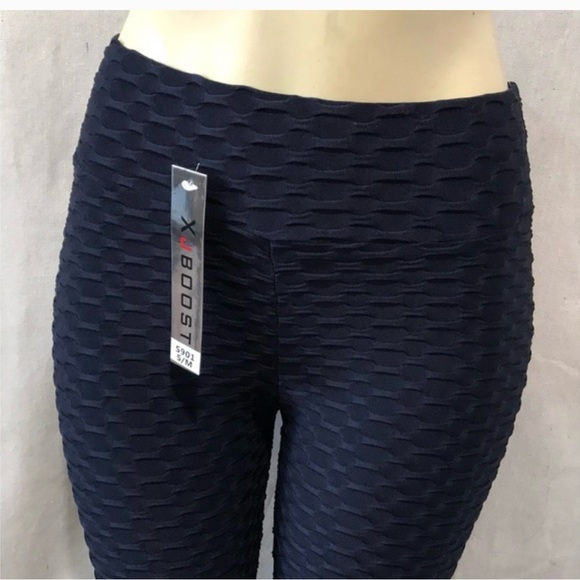 XJ Boost NWT Scrunch Back Honeycomb Leggings - Picture 4 of 12
